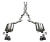 Corsa Sport 3" Catback 4" Black Tips Exhaust for 18-20 Mustang GT Convertible