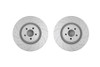 Pedders Front Drilled & Slotted Brake Rotors Pair for 15+ Mustang GT S550 w/ PP
