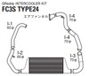 GReddy Intercooler Kit for 89-91 Mazda RX-7 FC3S T-24F