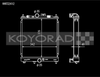 Koyo Half Sized Racing Radiator for 03-06 Evolution Evo 8 & 9 - HH032412