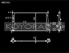 Koyo V Series 36mm Core Radiator for 04-09 Mazda 3 / 07-09 Mazdaspeed 3 - KH061816