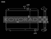 Koyo 36mm V Core Radiator for 04-08 Mazda RX8 MT - V2695