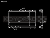 Koyo Racing Radiator for 03-07 Evolution Evo 8 & 9 - HH031610