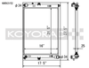 Koyo Racing Radiator for 2016 Mazda Miata MX5 M/T Only - KH063152