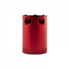 Mishimoto Compact Baffled Oil Catch Can - 2-Port - Red