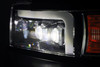 AlphaRex NOVA LED Proj Headlights Chrome for 15-19 Chevy 2500HD