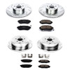 Power Stop Front & Rear Z23 Evolution Sport Brake Kit for 08-10 WRX