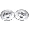 Power Stop Front Evolution Drilled & Slotted Rotors - Pair for 14-15 Acura ILX