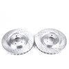 Power Stop Front Evolution Drilled & Slotted Rotors for 07-14 Ford Mustang GT500
