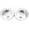 Power Stop Front Evolution Drilled & Slotted Rotors for 00-05 Cadillac DeVille