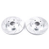 Power Stop Front Evolution Drilled & Slotted Rotors for 92-01 Lexus ES300