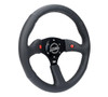 NRG 350MM 2" DEEP STEERING WHEEL LEATHER Reinforced Steering Wheel