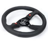 NRG 350MM 2" DEEP STEERING WHEEL LEATHER Reinforced Steering Wheel