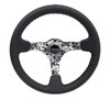 NRG 350mm Reinforced Steering Wheel Blk Leather w/Hydrodipped Digi-Camo Spokes