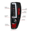 ANZO LED Tail Lights w/ Light Bar Black Housing for 04-12 Colorado/ Canyon