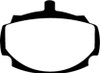 EBC Redstuff Front Brake Pads for 62-81 Mg MGB 1.8