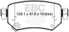 EBC Redstuff Rear Brake Pads for 2016+ Mazda 6 2.5L