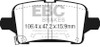 EBC 2016+ Chevrolet Malibu 1.5L Turbo (Elec PB) Redstuff Rear Brake Pads