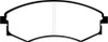 EBC 92-95 Hyundai Elantra 1.6 Yellowstuff Front Brake Pads
