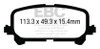 EBC Yellowstuff Rear Brake Pads for 14+ Acura MDX 3.5