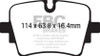 EBC Yellowstuff Rear Brake Pads for 14+ Jaguar F-Type Cast Iron Rotors 5.0