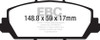 EBC Yellowstuff Front Brake Pads for 12+ Acura RDX 3.5