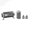 DeatschWerks 6AN 100 Micron Universal Inline Fuel Filter Housing Kit (110mm)