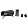 DeatschWerks 6AN 10 Micron Universal Inline Fuel Filter Housing Kit (110mm)