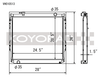Koyo Radiator for 95-04 Toyota Tacoma V6 4x4 Manual