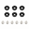 Mishimoto M6 X 1.0 Fender Washer and Bolt Kit, 16.7mm OD, 6 pcs - Black