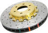 DBA 5000 Series Drilled & Slotted Rotors w/ Gold Hat for 02-14 WRX / 13+ BRZ Pre
