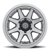 ICON Rebound Pro 17x8.5 5x5 -6mm Offset 4.5" BS 71.5mm Bore Titanium Wheel