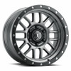 ICON Alpha 20x9 8x170 0mm Offset 5in BS 125.2mm Bore Gun Metal Wheel