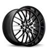 Konig Lace 15x6.5 10x100/114.3 ET40 Black/Machine Spoke Wheel
