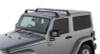 Rhino-Rack Vortex SG 2 Bar Roof Rack - Black for Wrangler JK/JL 2dr Hard Top