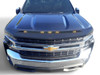 AVS Aeroskin Low Profile Hood Shield w/ Lights - Black for 19+ Silverado 1500