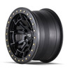 Dirty Life 9303 DT-1 17x9 5x114.3 -12mm Matte Black Wheel - RASH RING