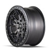 Dirty Life 9303 DT-1 17x9 5x114.3 -12mm Satin Graphite Wheel - Rash Ring