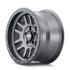Dirty Life 9309 Canyon Pro 17x9 5x127 -38mm Satin Graphite w/ Black Lip Wheel