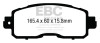 EBC Yellowstuff Front Brake Pads for 13+ Nissan Altima 2.5 (L33) Sedan