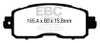EBC  Greenstuff Front Brake Pads for 13+ Nissan Altima 2.5 (L33) Sedan