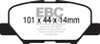 EBC 13+ Mitsubishi Outlander 2.4 FWD Greenstuff Rear Brake Pads