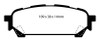 EBC 03-05 Subaru Impreza 2.0 Turbo WRX Bluestuff Rear Brake Pads