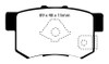 EBC Ultimax2 Rear Brake Pads for 10-12 Acura RDX 2.3 Turbo