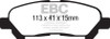 EBC 09-13 Toyota Highlander 2.7 2WD/4WD Ultimax2 Rear Brake Pads