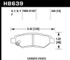 Hawk 2008-14 Cadillac CTS / 10-15 Chevy Camaro HPS 5.0 Rear Brake Pads