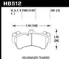 Hawk HPS 5.0 Front Brake Pads for 2009 Porsche Cayenne Base