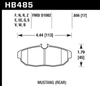 Hawk Rear ER-1 Brake Pad Set for 05-14 Ford Mustang