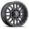 ICON Alpha 17x8.5 6x135 6mm Offset 5in BS 87.1mm Bore Satin Black Wheel