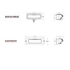 Rigid Industries SRQ2 - Driving - White - Flush Mount - Set of 2 Lights